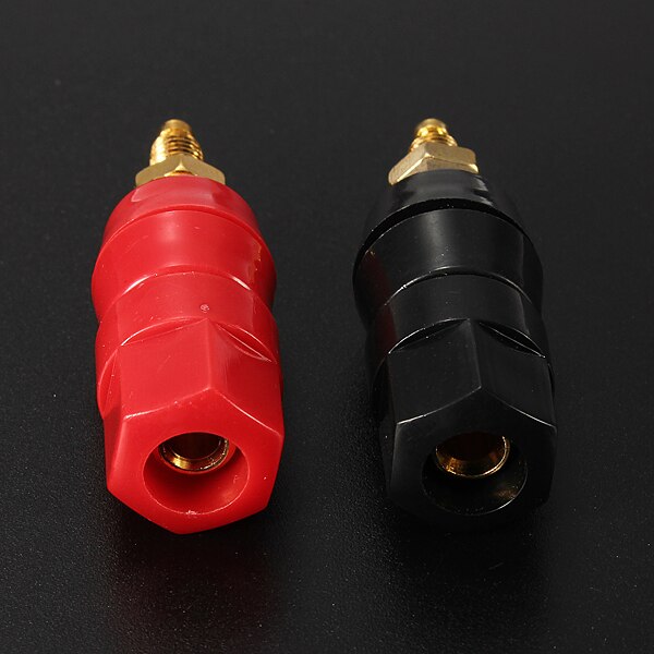 2 Stuks 48Mm Insulated Binding Post Audio Speaker Terminal Plug