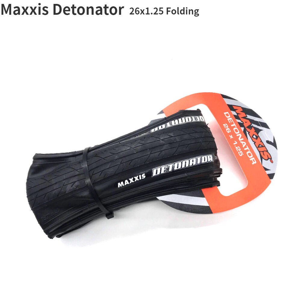 Maxxis Detonator MTB Slick Tire Mountain Bicycle Tire 26x1.0/1.25/1.5 27.5x1.5 bike tire M203: 26x1.25 Folding