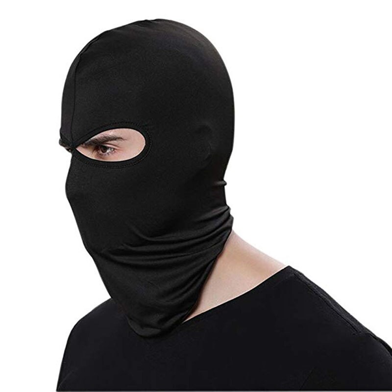 Mascarillas para la cara de la motocicleta pasamontañas de protección para el sol de la motocicleta: black