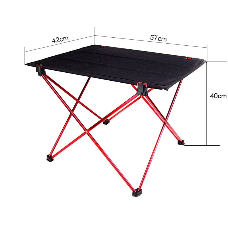 Outdoor Camping Klaptafel Tuin Strand Picknick Aluminium Opvouwbare Picknicktafel Outdoor Draagbare Ultralight Meubels