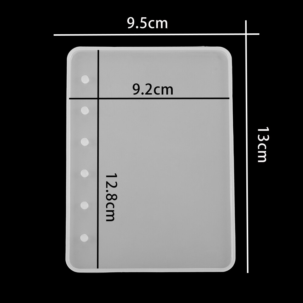 1Pc A5 A6 A7 okładka notesu silikonowe formy do biżuterii forma żywiczna narzędzia rękodzieło DIY zestaw przezroczysta żywica epoksydowa formy żywiczne akcesoria: A7 Mold