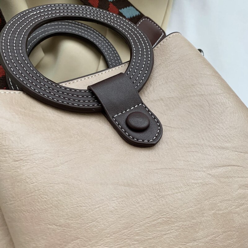 Mode Dames Tassen Dames Handtassen Circulaire Hechtdraad Handvat Retro Vrouwen Schoudertassen