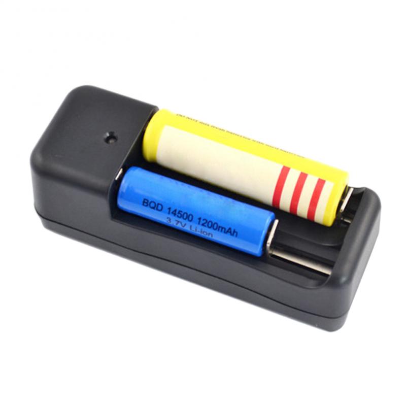 Universele Dual Slots Lader Voor DC3.7V 18650/14500/16430 Li-Ion Batterij Kortsluiting Bescherming