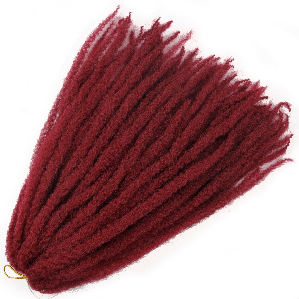 Marley fletninger hæklet ombre afro kinky twist hår syntetisk fletning hår hæklet fletninger hair extensions