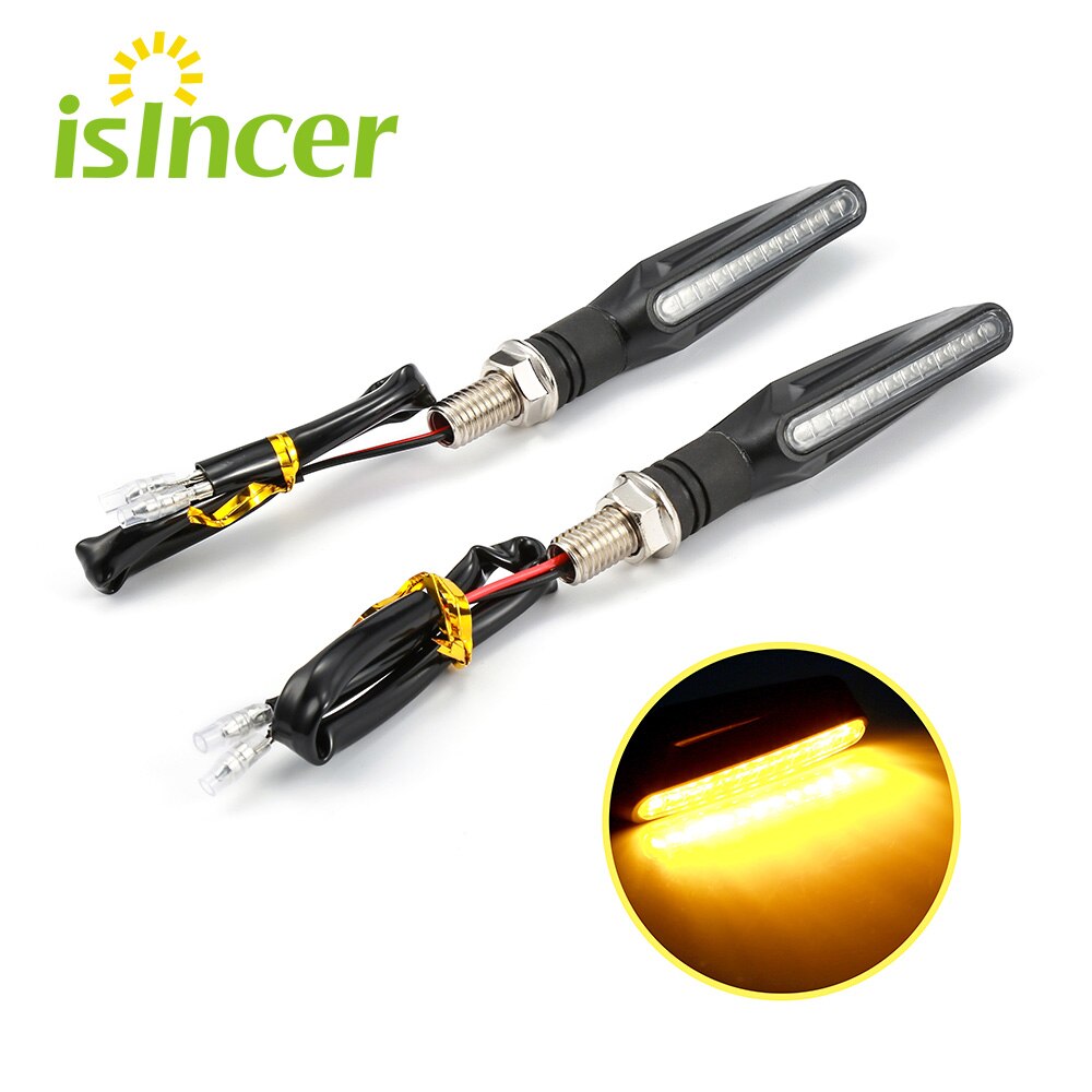 4 Stuks Motorcycle Knipperlichten Buigbare Motorbike Indicator Blinker 12 Led Moto Achterlichten Signal Lamp
