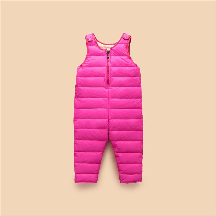 Boys Down Overalls Children Clothing Baby Outside Jumpsuit Winter Girls Mickey Romper Overalls Kids Thick Warm Windproof Clothes
