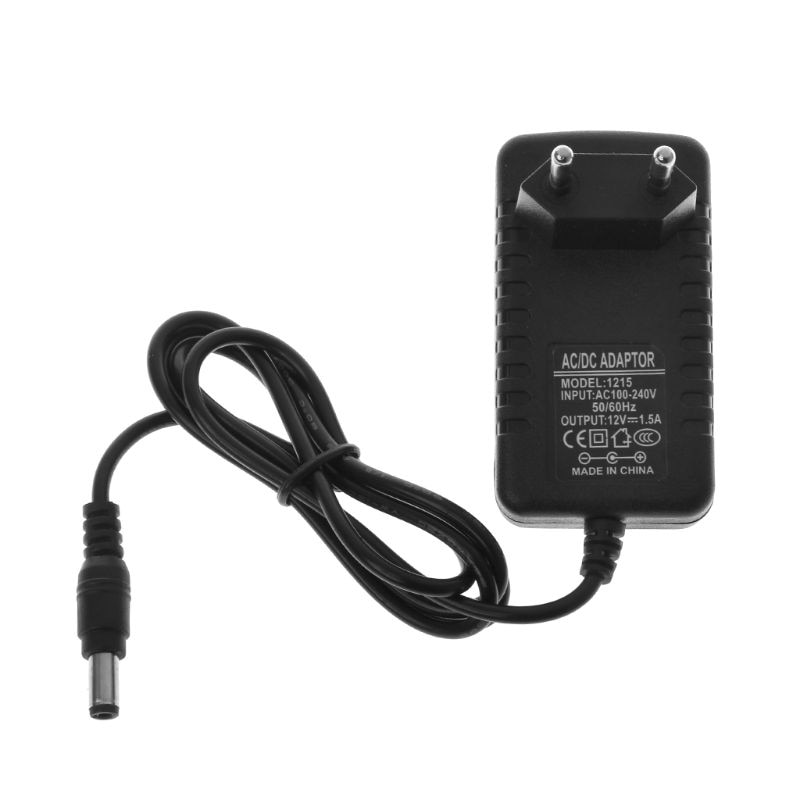 Wall Charger Adapter Schakelende Voeding Transformator Ac Dc 12V 1.5A 5.5X2.5 Mm Converter Us Eu Plug led Strip