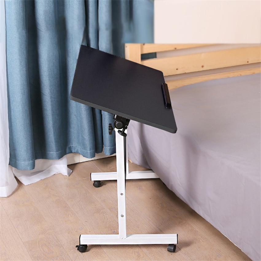 Hogar Simple plegable de escritorio de la computadora ajustable portátil rotatorio mesa de cama para ordenador puede planteadas y baja Escritorio de pie soporte