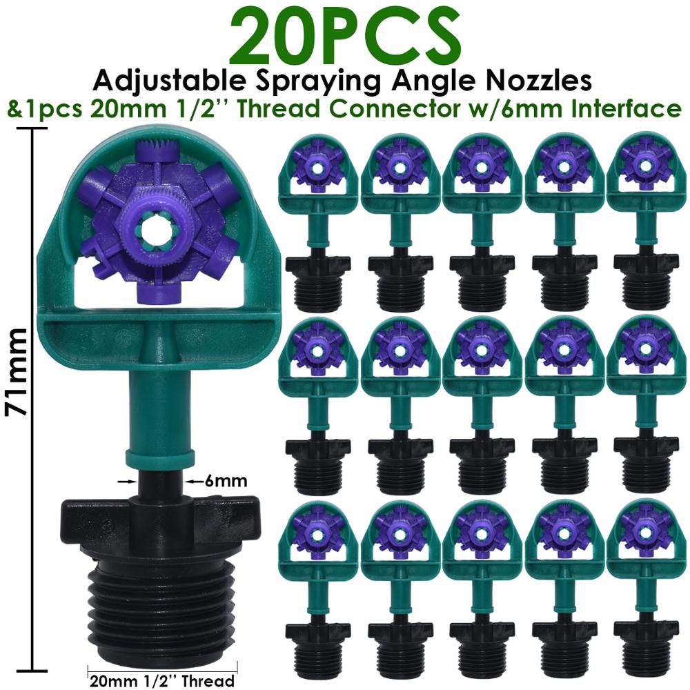 Kas Verstelbare Sprinkler 60/90/180/270/360 Graden Watering Irrigatie Nozzles Op 195Mm Stake Voor Landbouw tuingereedschap: Light Grey