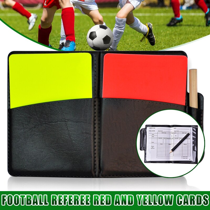 Soccer Referee Red Yellow Card Record Football Match Warning Card for Sports SAL99: Default Title