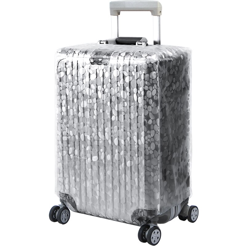 Couverture de poussière imperméable transparente de fraise 20-28 pouces couverture de protection de bagage de PVC accessoires de valise de voyage approvisionnement en produits