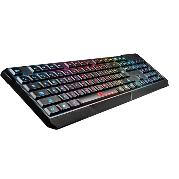 K70 Waterproof Colorful LED Illuminated Backlit USB Wired Keyboard 20A