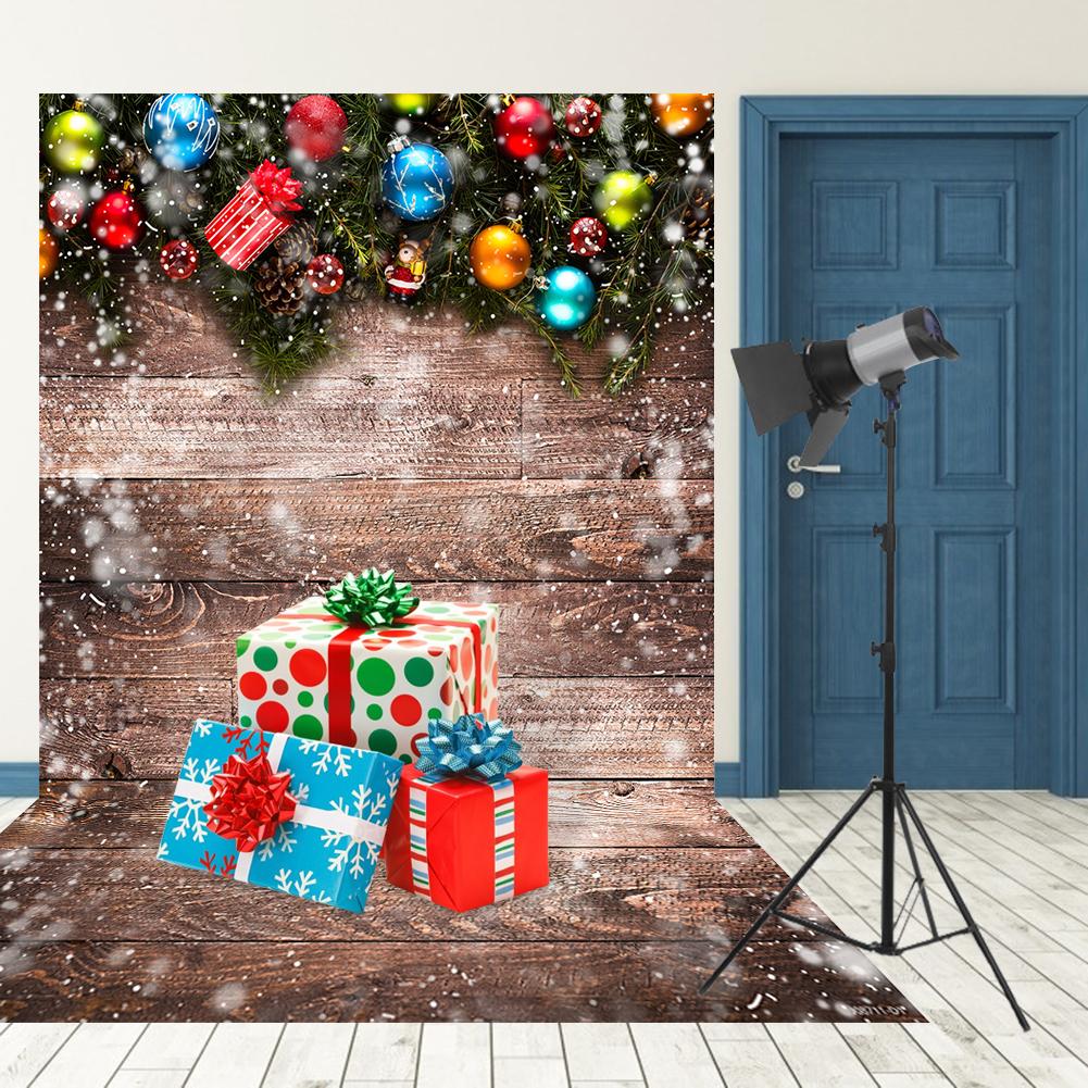 0.9X1.5m Christmas Background Cloth Pictorial Cloth Party Santa Claus Snow Photo Studio Fabric Decoration Accessories