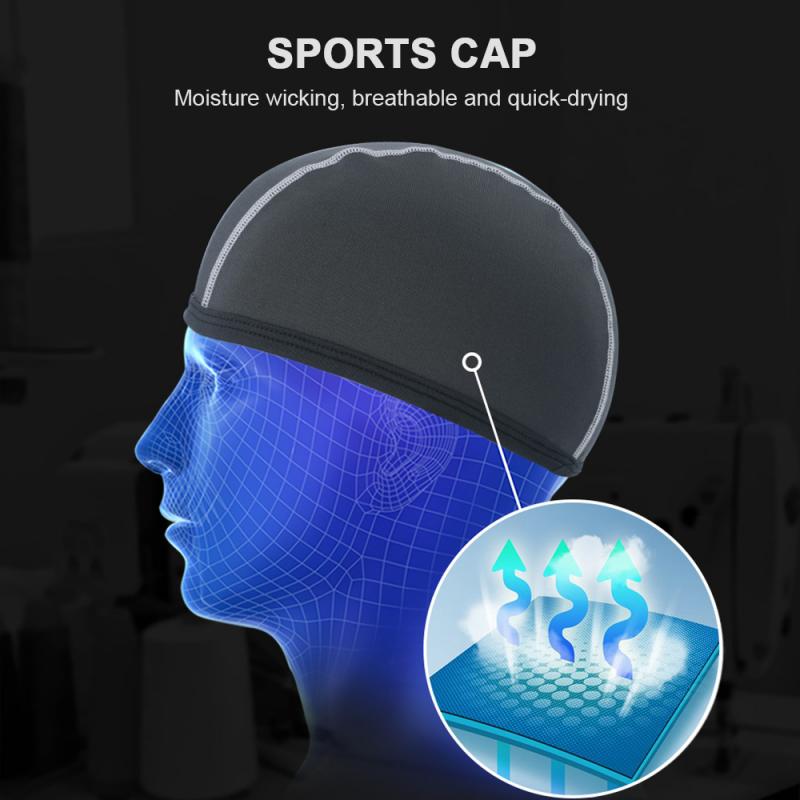 Unisex hurtigtørrende åndbar hat motorcykelhjelm indre hætte racerkappe under hjelmen