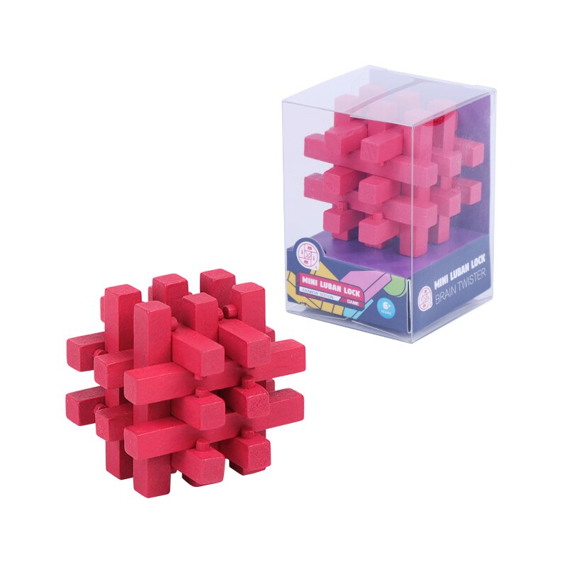 MITOYS puzzel Classic IQ Houten Puzzel Mind Brain Teasers Burr Puzzels Game Speelgoed voor Volwassenen Kinderen 3D Houten puzzel: 7074