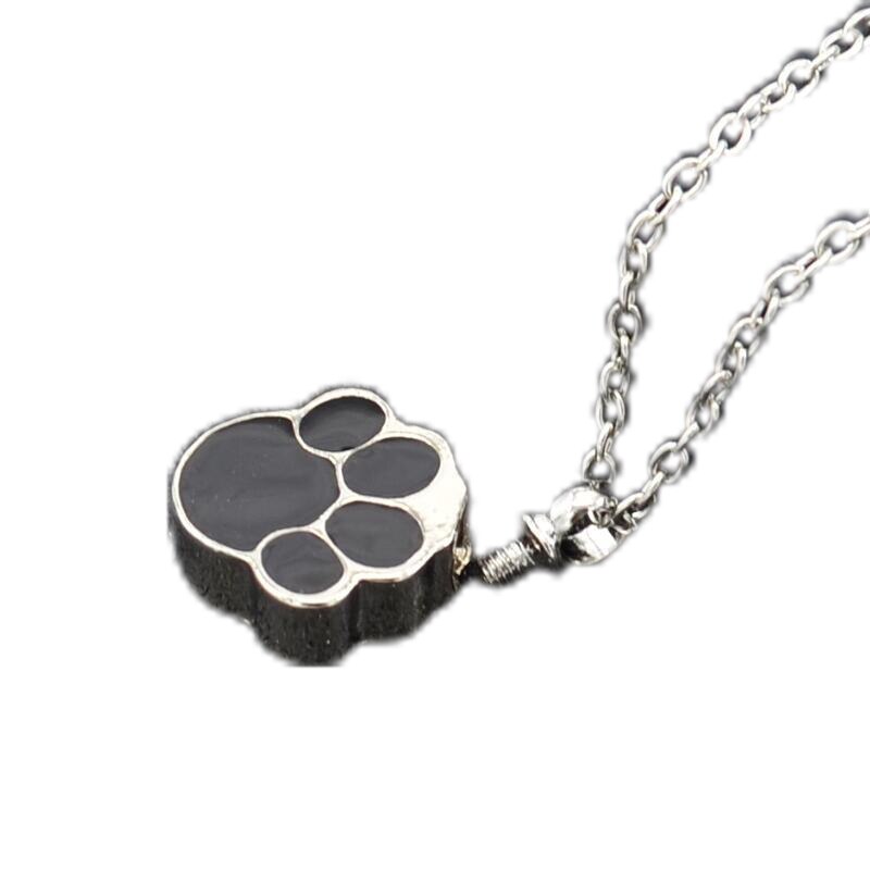 Collar con soporte para cenizas de las patas de Mascota, colgante conmemorativo de cremación de Mini urna para hombres y mujeres, accesorios de joyería para amantes de los perros y gatos, 1 Uds.