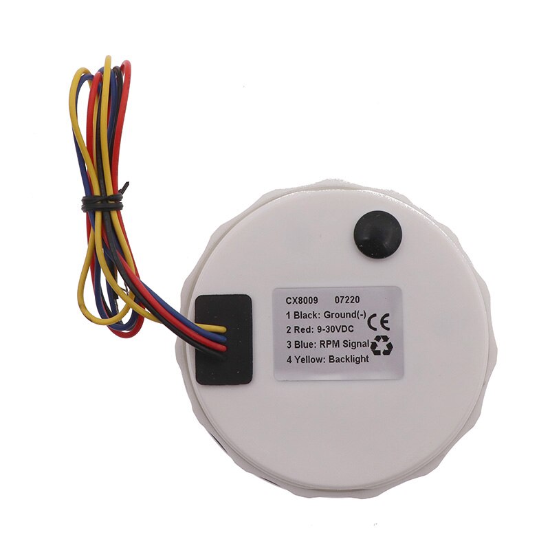 8000 RPM Drehzahlmesser 85 MM Tach Tachometer-lehre Mit Stunde Meter verrotten Hintergrundbeleuchtung Für Stiefel Auto Benzin Diesel- 12V 24V