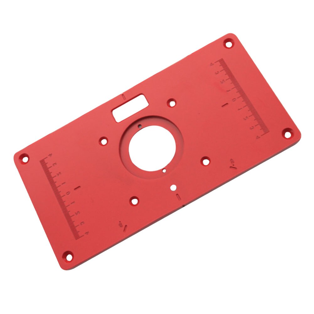 Router Table Plate Aluminum Woodworking Benches With Rings Router Table Plate Tool: Red