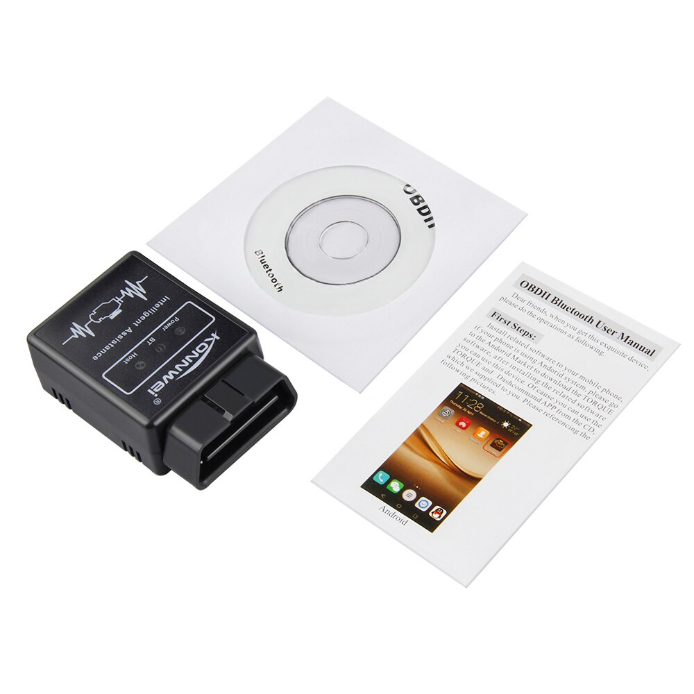 Original KONNWEI KW912 Bluetooth Obd2 v1.5 Scanner Car Diagnostic Tool Code Reader Scan OBD2 Automotive Car Obd2 Tools