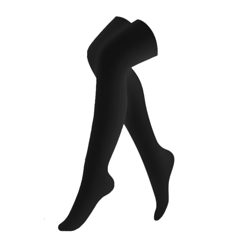 Brand Above The Knee Compression Stockings Men Women Thighs Socks Compress Elastic Sports Long Socks Running Gradient pressure: L / black
