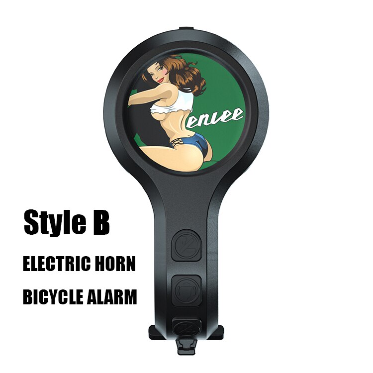Enlee Bike Electric Horn Super Loud MTB Bell Road Cycling Bell Alarm Bicycle Anti-theft Device: Style B
