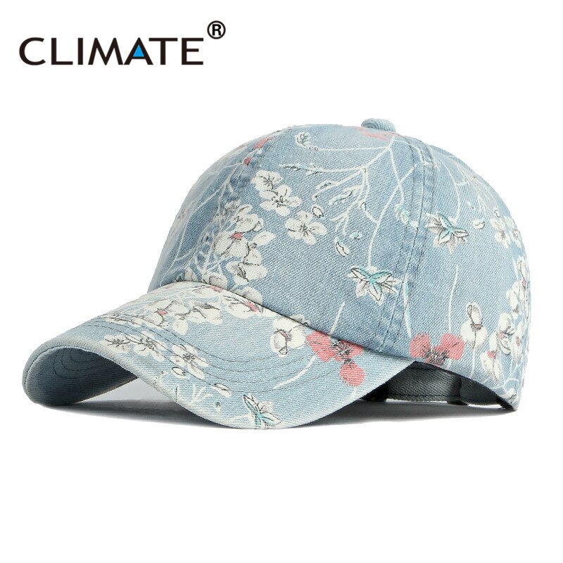 Klimaat Vrouwen Bloem Lente Baseball Cap Mooie Bloemen Mode Cap Mooie Ademende Hoed Cadeau Voor Vrouwen Vrouw Moeder Jong Meisje: CQ1853-Light