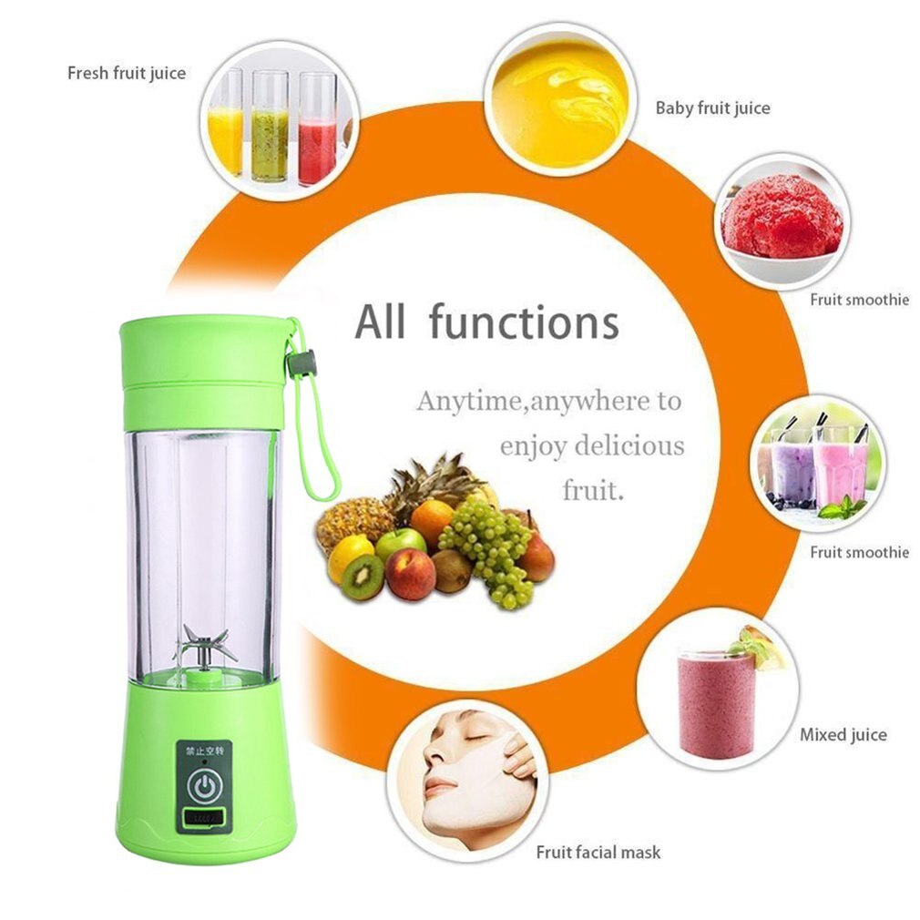 Portable Blender Usb Mixer Electric Juicer Machine Smoothie Blender Mini Food Processor Personal Blender Cup Juice Blenders