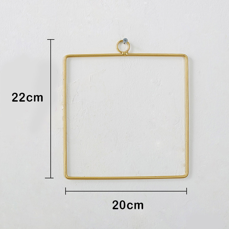 DIY Kranz Blume Ring Gestell Für Heimat Tür Party Ornament Gold Metall Traum Fänger Ring Hochzeit Blumen Haken Hängen Dekoration: 3