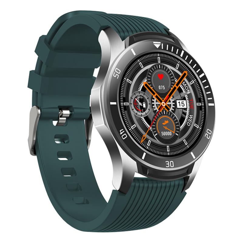 Centechia Smartwatch - 1.28" Touchscreen - Heart Rate & SpO2 Monitor - 4G GPS - Android/iOS Compatible: Green-black