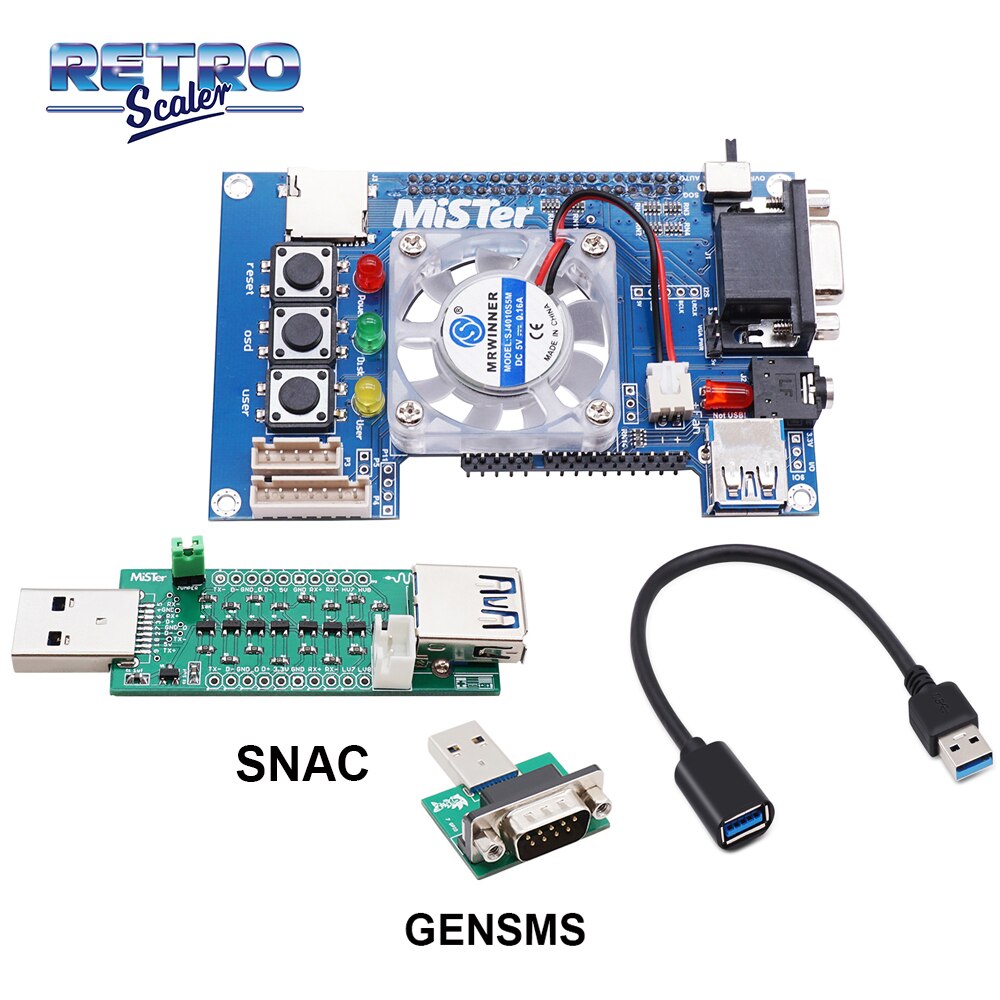 RetroScaler Manuelle Schweißen v 6,1 Mister I/O Board Analog Interface Unterstützung SNAC für Mister FPGA: IO-FAN-SNAC-GENSMS