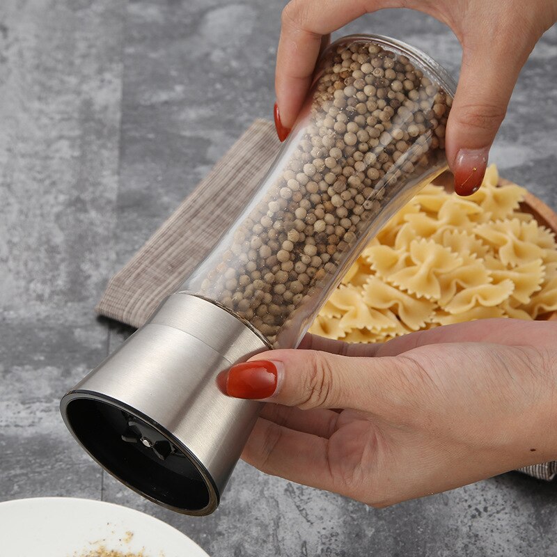 304 aço inoxidável moedor de pimenta criativo tempero garrafa casa ferramentas diárias manual pimenta moinho cozinha suprimentos