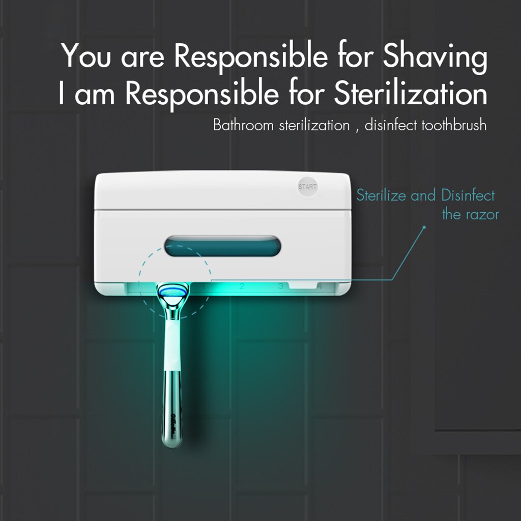 Antibacteria UV Light Ultraviolet Toothbrush Sterilizer Toothbrush Holder Oral Hygiene Cleaner