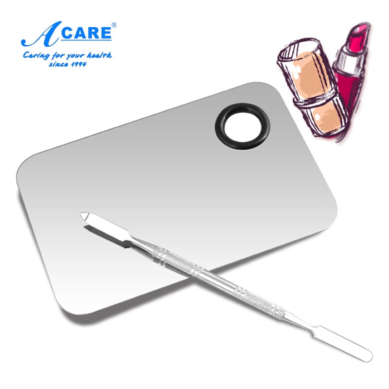 Makeup Palette Stainless Steel Cream Foundation Mixing Salon Manicure Finger Ring Color Mixer Cosmetic Tool