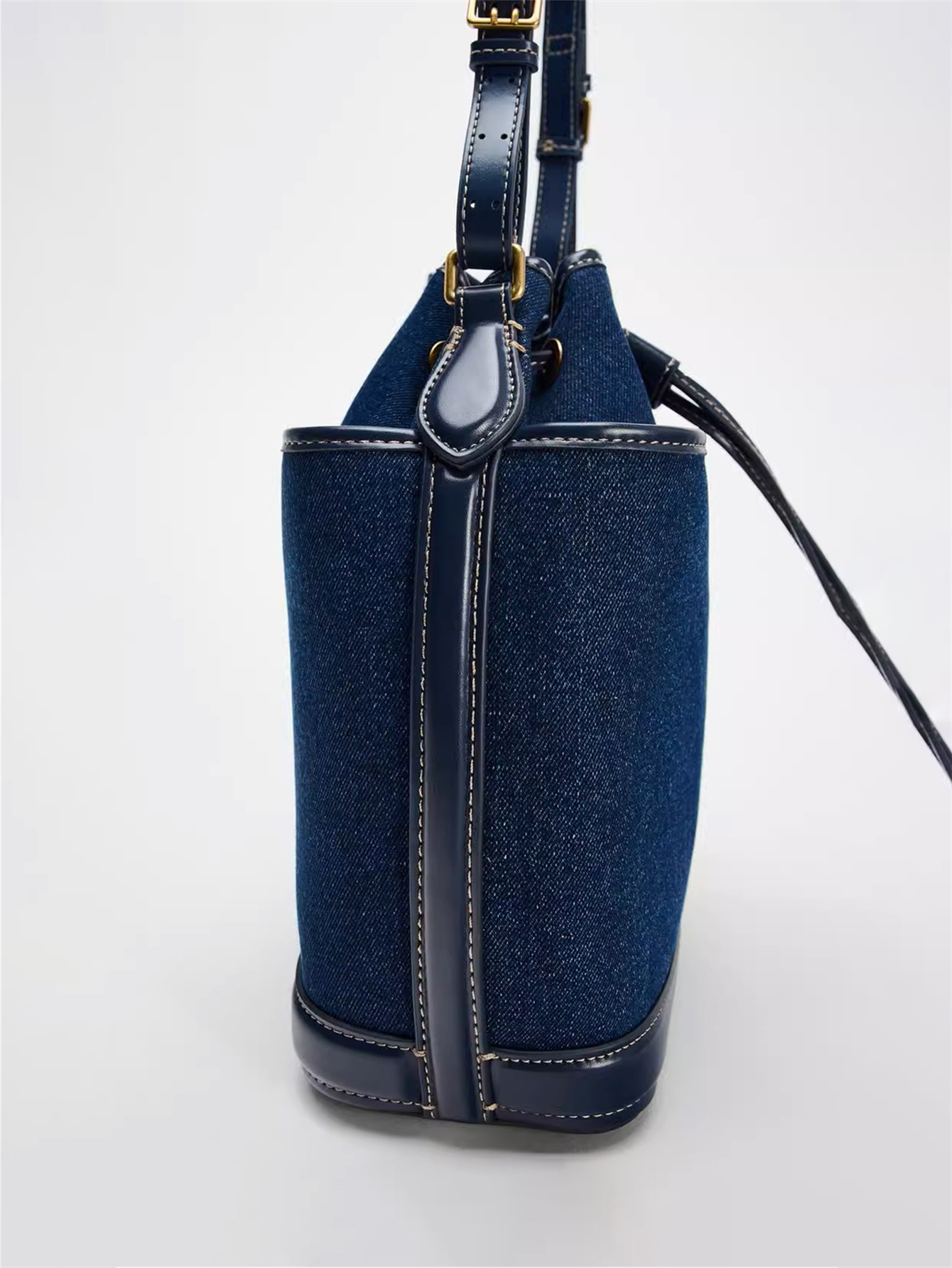 Autumn/Winter denim hand bill shoulder bag canvas bucket bag