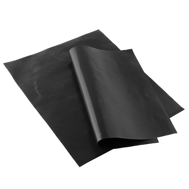 0.2mm tykk ptfe grillgrill matte non-stick gjenbrukbare bbq grillmatter ark grill bbq liner teflon kokeplater verktøy 33*40cm