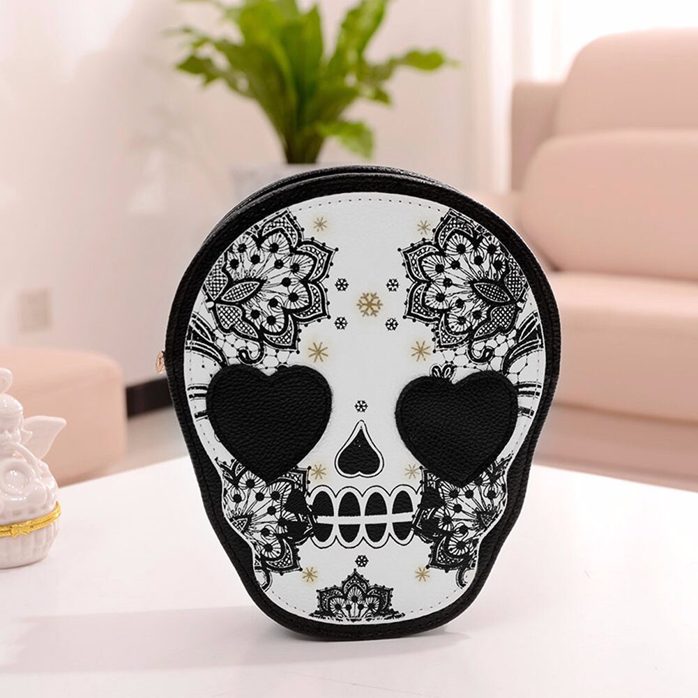 Halloween dell'UNITÀ di elaborazione Donne di Cuoio retrò Del Cranio Della Stampa del Sacchetto di Spalla Crossbody Borsa Borse A Spalla Sacchetti Regalo per le donne 2020 Bolsa Feminin