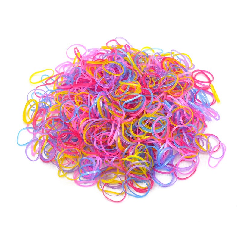 2000 Pcs Small Transparent Clear Black Rubber Bands Rope Hair Ties For Baby Gum Elastic Hair Band For Girls Hair Accessories: 3