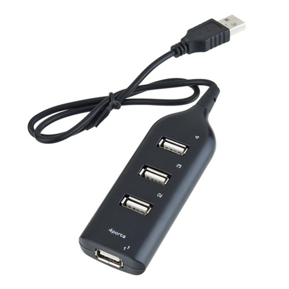 4 Port Usb 2.0 Hub High Speed Usb Voor Laptop Pc Slim Kleinste Mini Usb Splitter Adapter Voor Mobiele Telefoon laptop Pc