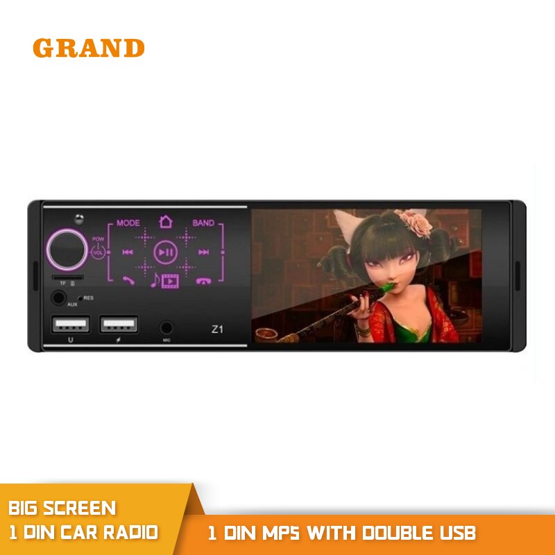 Touchscreen 4 inch 1 din autoradio android autoradio stereo-ontvanger usb auto  mp5 spelers bluetooth handsfree auto multimedia