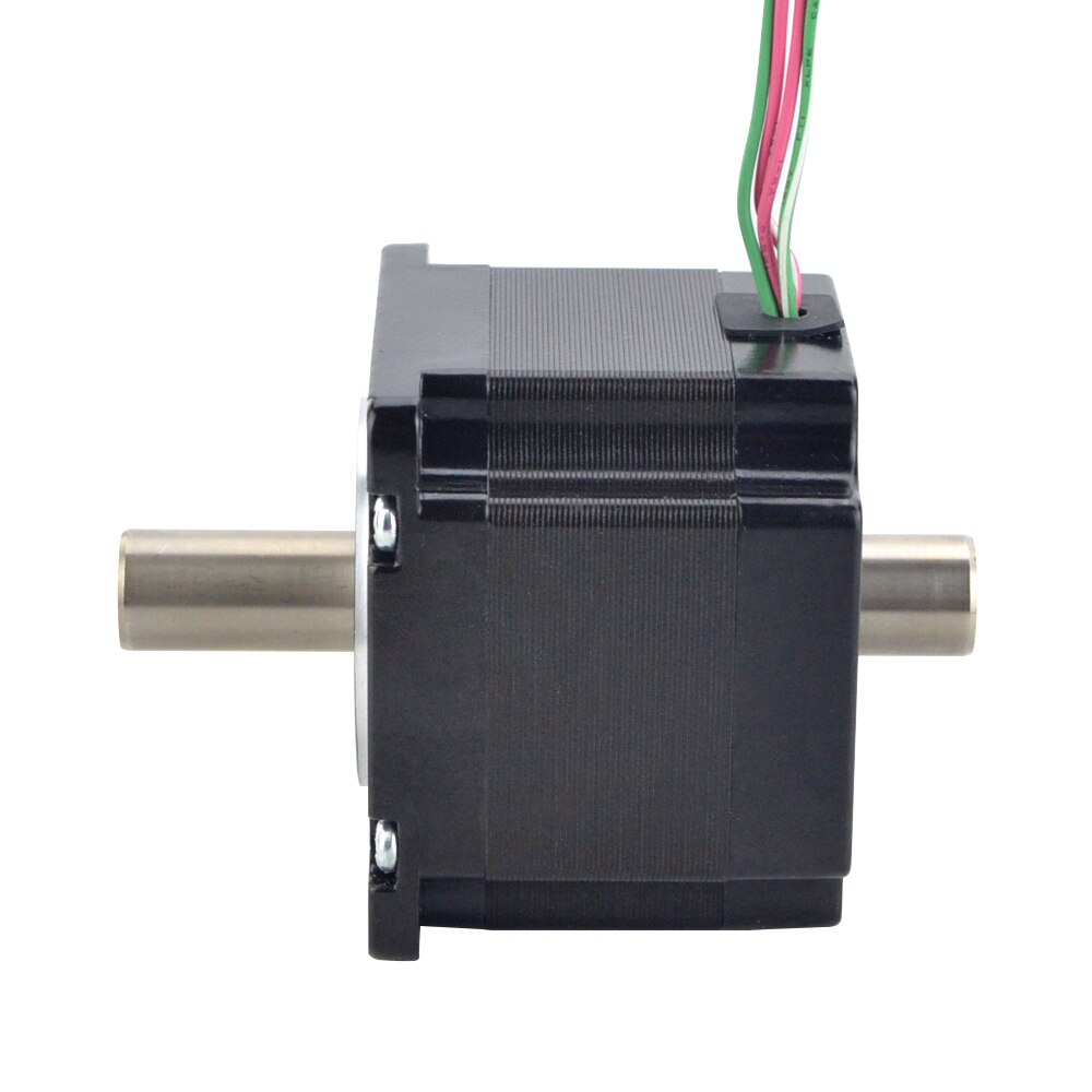 Dual Shaft Nema 23 Stepper Motor 0.78 Nm Hollow Shaft 2.0A 57x57x45mm Stepping Motor 12mm Shaft for CNC Engraving Machine