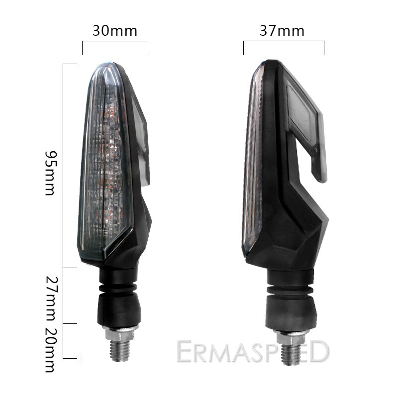 Para motocykl doprowadziło kierunkowskazy ABS plastikowe bursztynowe migające kawiarnia biegacz lampa ostrzegawcza DRL wskaźnik migacz dla Yamaha r6 r1 mt 07