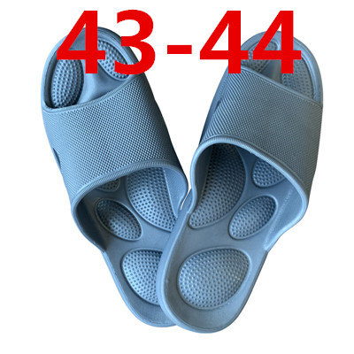 XiaoMi mijia slippers EVA soft bottom comfortable non-slip wear-resistant shock absorption summer sandals home bathroom: Light blue 43-44