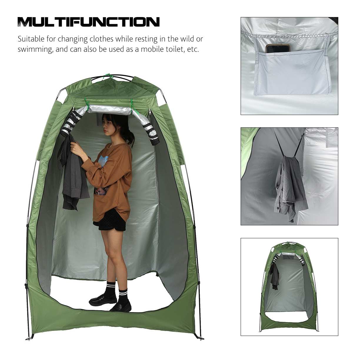 Portable Backpacking Tent Outdoor Camping 4 Season Tent With Snow Skirt Double Layer Waterproof Hiking Trekking Tent
