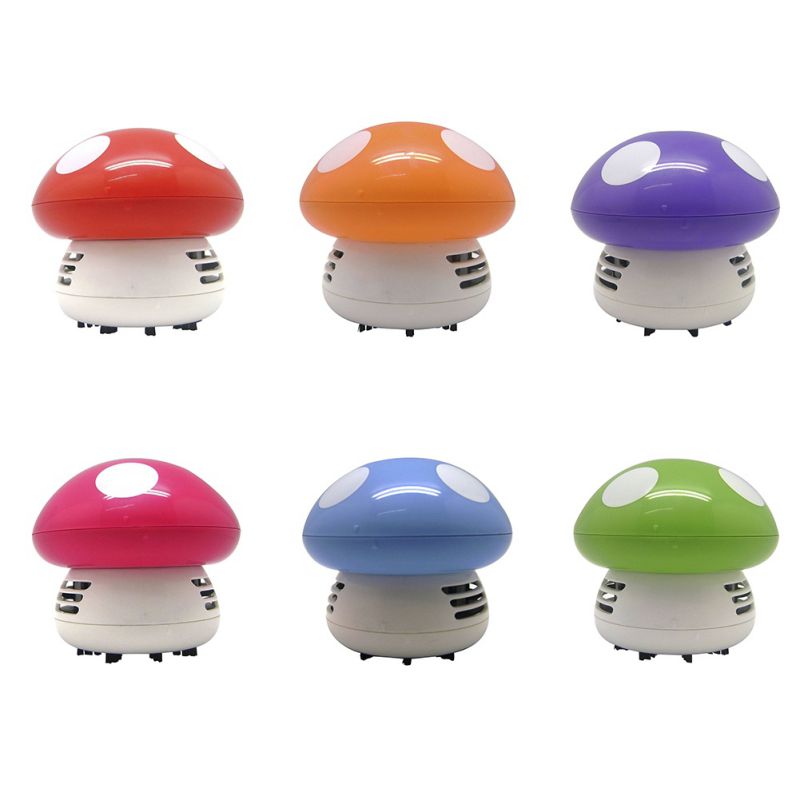 Mini Vacuum Cleaner Cute Mini Mushroom Corner Desk Table Dust Vacuum Cleaner For Car Home Computer Sweeper