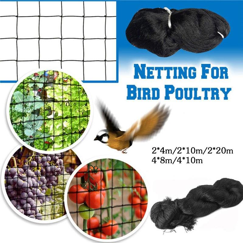 Black 20mm Aviary Bird Netting Durable Anti-Bird Net Planting Bird Proof Fruits Trap Crops