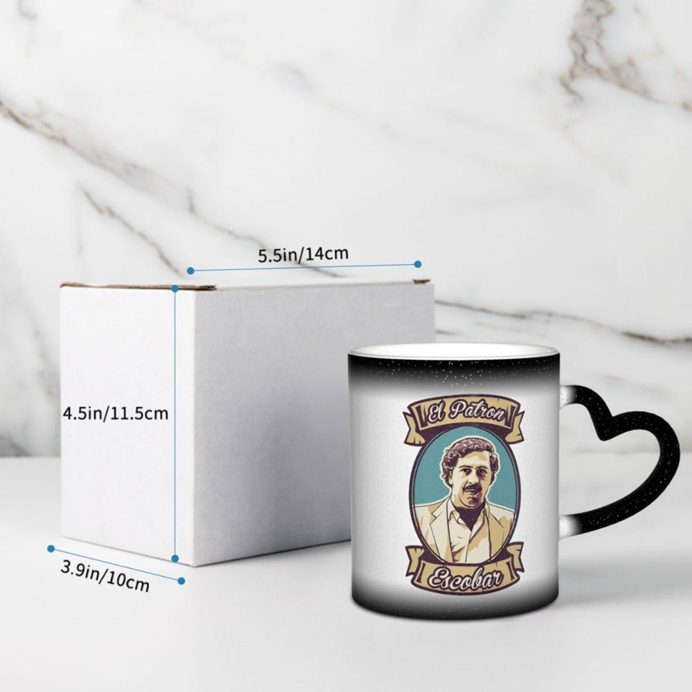 El Patron Narcos Pablo Escobar Plata O Plomo café K tasses tasses en verre tazas ensemble jetable solo support beignet bouteille gobelet tasse
