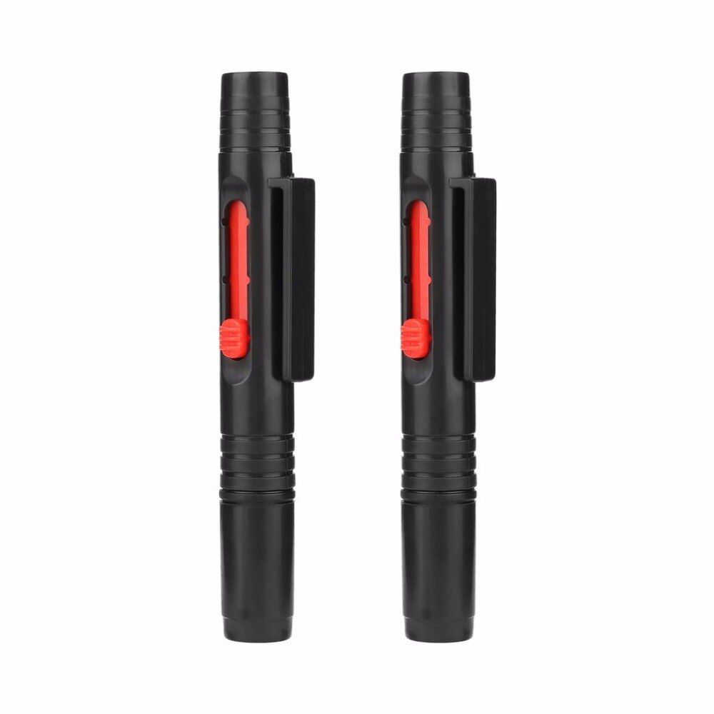 2pcs Onleny penna per la pulizia dell'obiettivo della fotocamera Kit di spazzole per la pulizia della polvere portatile per fotocamere DSLR spazzola per la pulizia a scomparsa dell'obiettivo