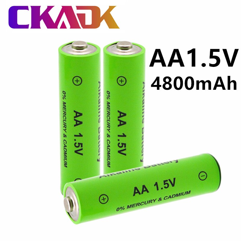 1-20pcs 1.5V AA battery 4800mAh Rechargeable battery NI-MH 1.5 V AA battery for Clocks mice computers toys so on