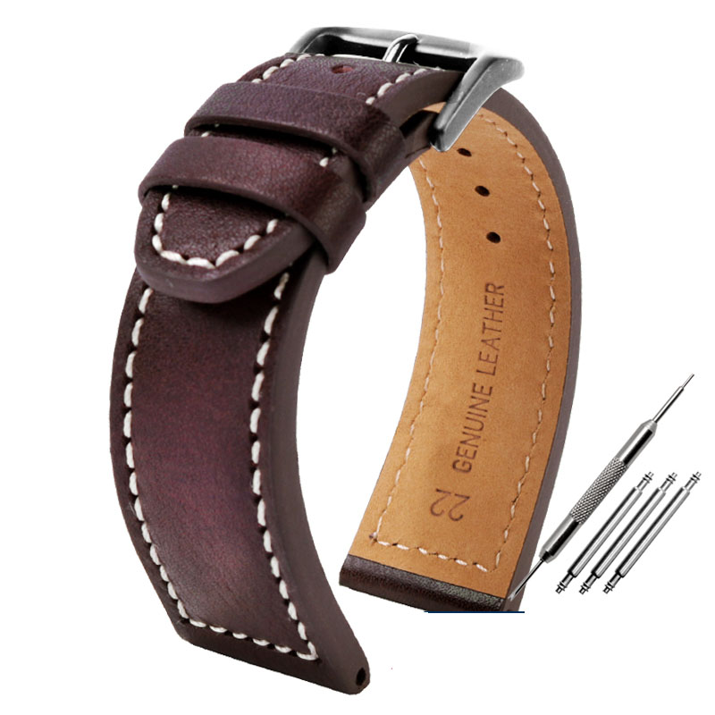 Bracelet de montre en cuir véritable souple et confortable pour Citizen Eco-Drive CA0695-17E série Ca4210 Aw1360, accessoires de bracelet de montre pour hommes 22mm: BEIGE / 20mm