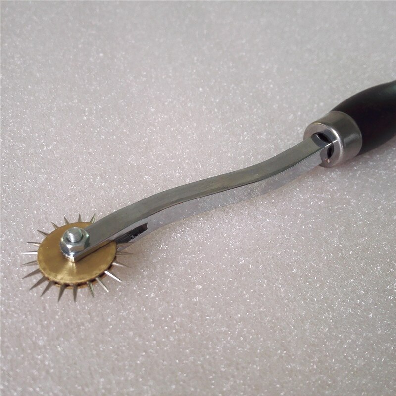Professionele Lederen Overstitch Wiel Gear Roulette Rvs Spacer Naaien Lederen Craft Tool Gear 4Mm